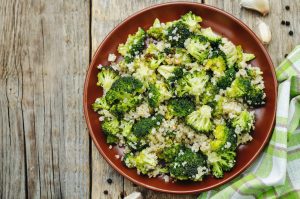 quinoa with broccoli